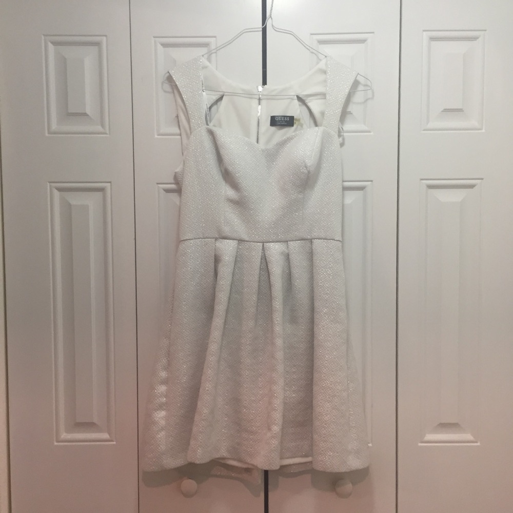 Guess Silver dress with cutouts
